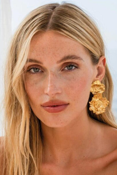 Bibi Earrings - Gold - Tilbehør - Helt Dilla AS