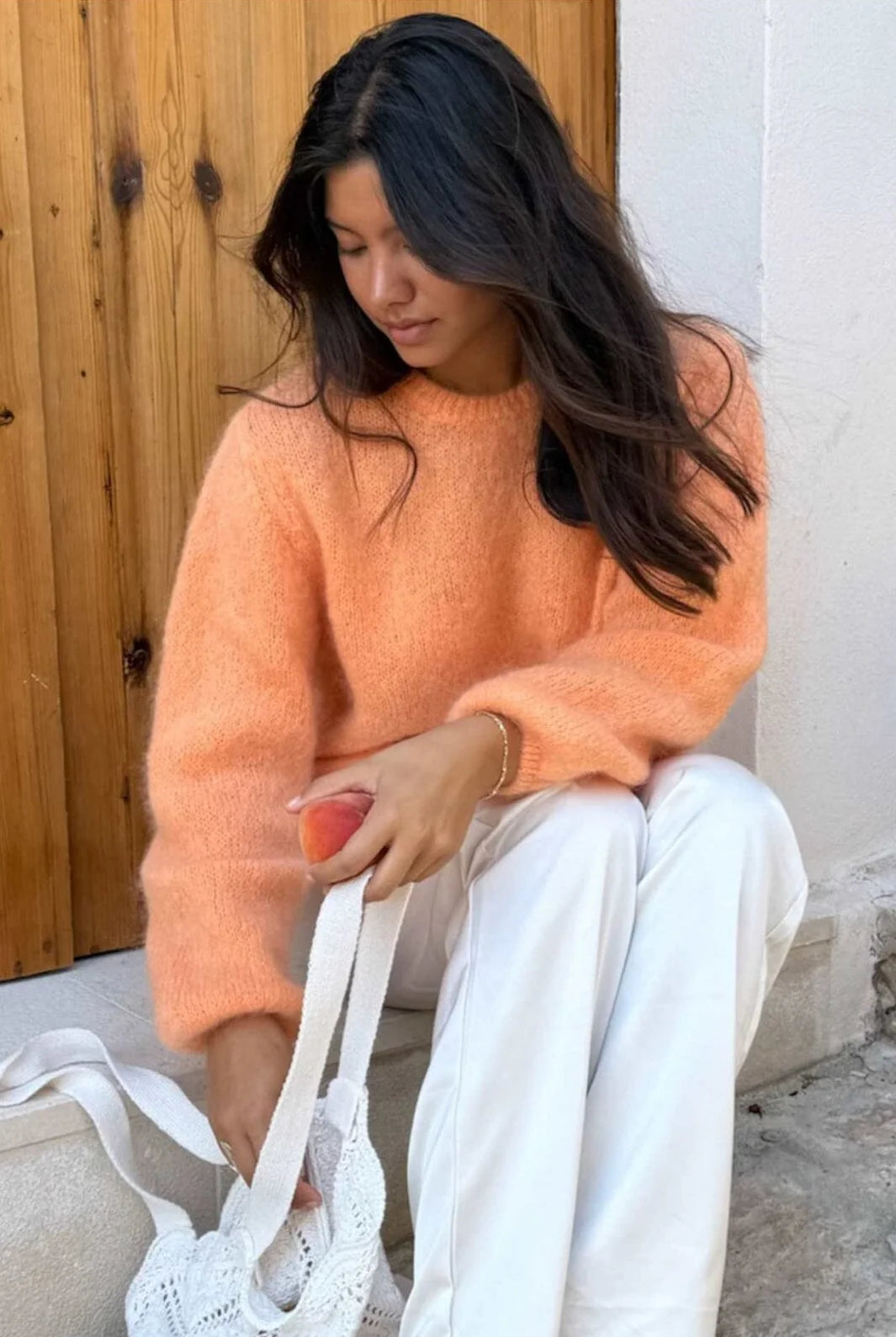 IdaIC Pullover - Orange - Genser - Helt Dilla AS