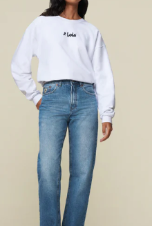 Ninette jackson - distressed double stone - Jeans - Helt Dilla AS