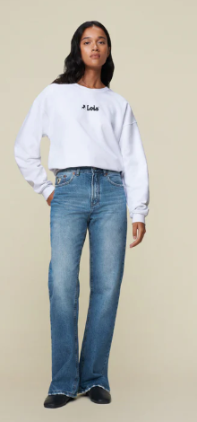 Ninette jackson - distressed double stone - Jeans - Helt Dilla AS