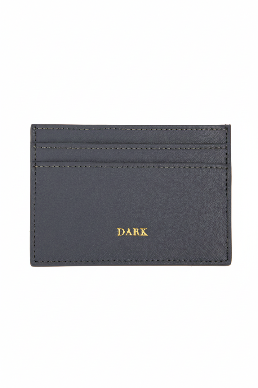 Leather Card Holder Nappa - Steel Blue - Tilbehør - Helt Dilla AS