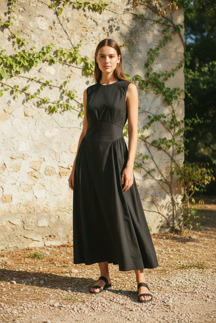 CM Poppi Open-Back Dress - Black - Kjoler - Helt Dilla AS