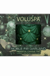 Noble Fir Garland pedestal candle trio - Tilbehør - Helt Dilla AS