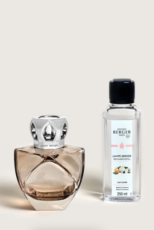 Nude Eternity Lampe + 250ml Lady Flower - Maison Berger Gavesett - Helt Dilla AS