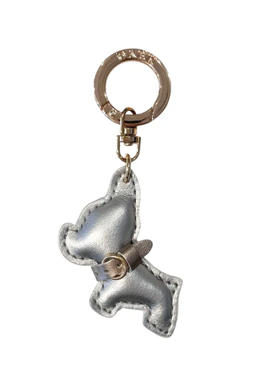 Puppy Bag Charm - Silver W/ Sparkled Champagne - Tilbehør - Helt Dilla AS