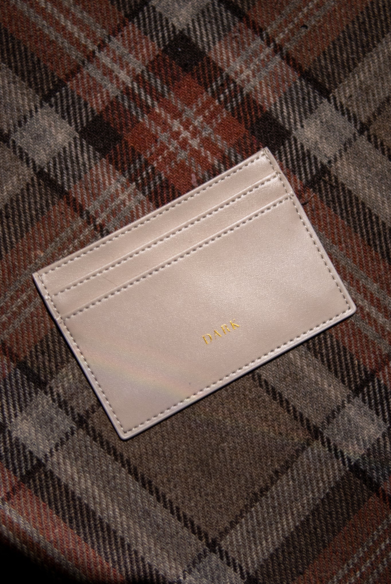 Leather Card Holder Nappa - Taupe - Tilbehør - Helt Dilla AS