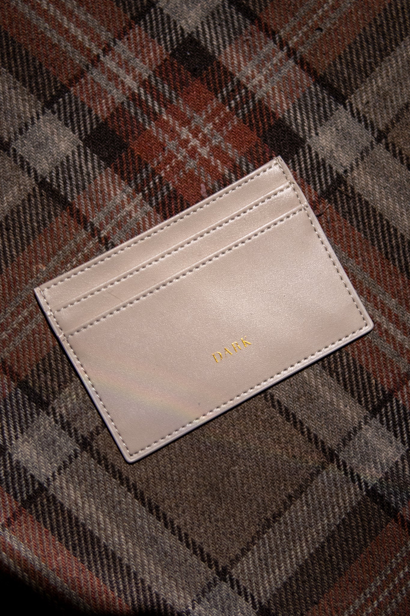 Leather Card Holder Nappa - Taupe - Tilbehør - Helt Dilla AS