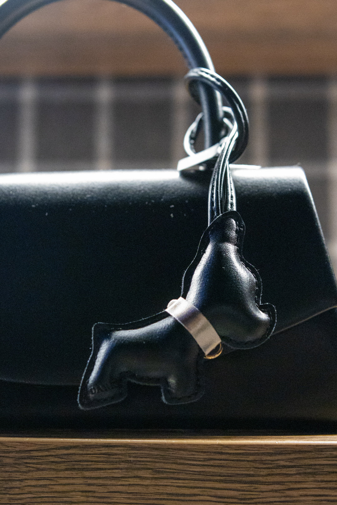 Big Puppy Bag Charm - black