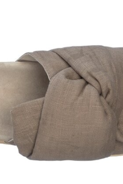 Knot lino slipper - taupe - Sko - Helt Dilla AS