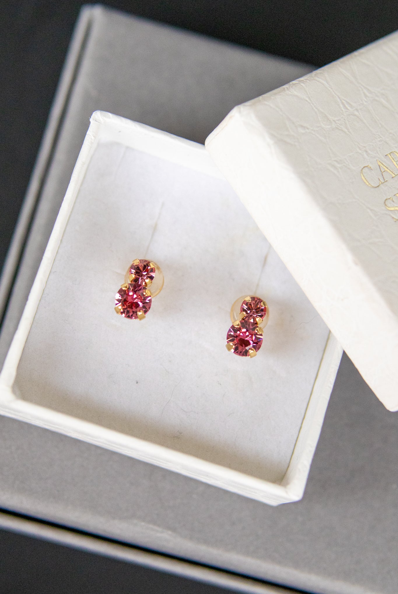Leah earrings - rose combo - Tilbehør - Helt Dilla AS