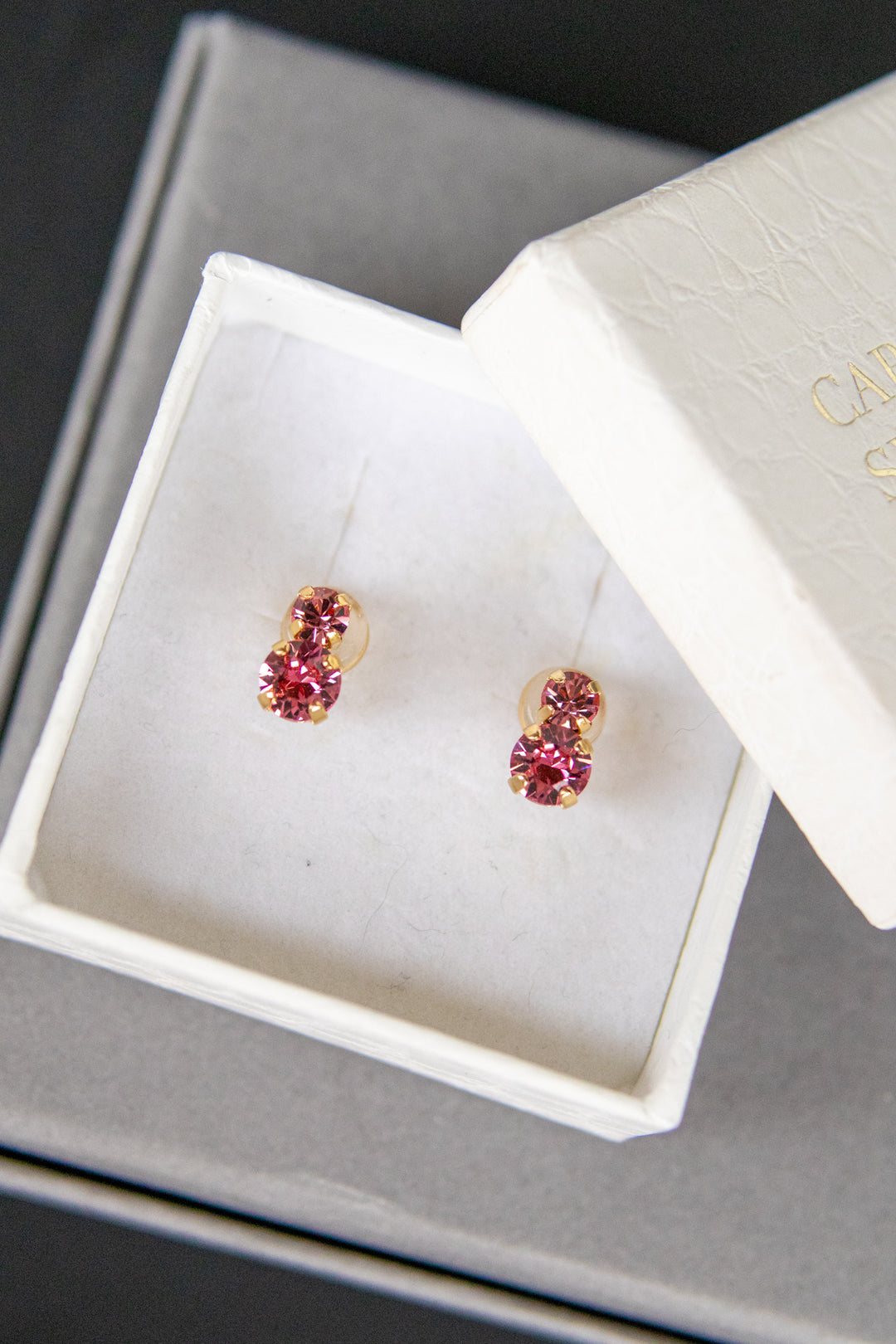 Leah earrings - rose combo - Tilbehør - Helt Dilla AS