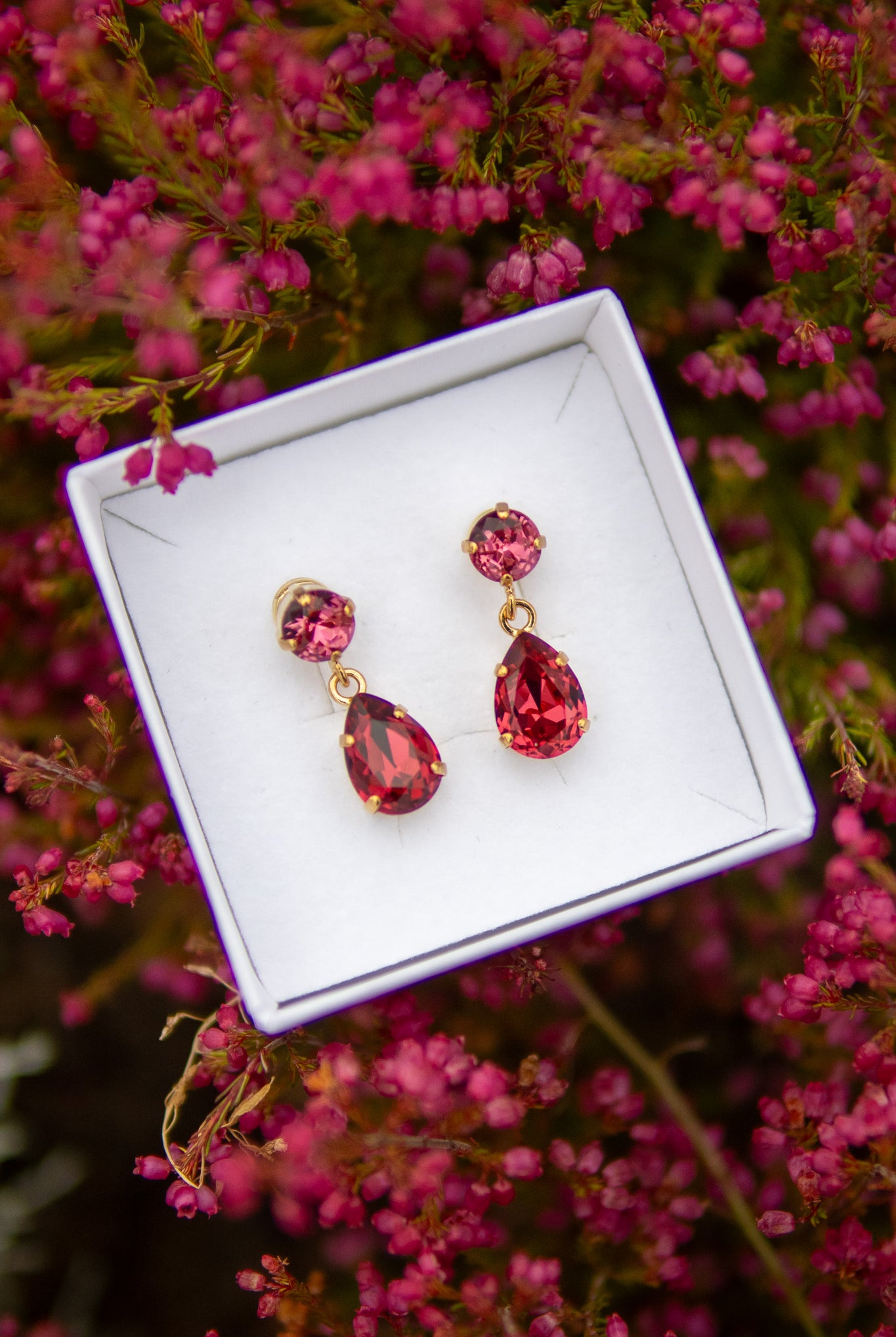 Mini Drop Earrings - Light Siam - Tilbehør - Helt Dilla AS