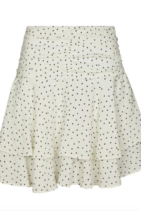 Janie Mini Dot Nederdel - Off White - Skjørt - Helt Dilla AS