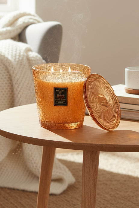 Spiced Pumpkin Latte Embossed Glass Jar - Tilbehør - Helt Dilla AS