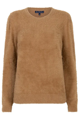 Flyffy Sweater - Mid Brown - Genser - Helt Dilla AS