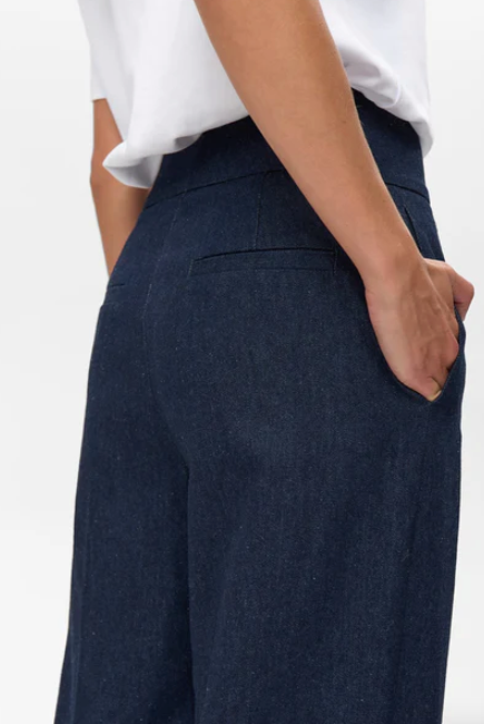 Bussy Denim Pant - Dark Blue Denim - Jeans - Helt Dilla AS