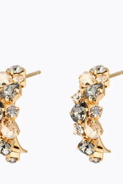 Gabriella Earrings / Black Golden Combo - Tilbehør - Helt Dilla AS