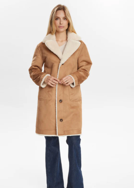 Elliot Reversible Coat - Cognac - Yttertøy - Helt Dilla AS