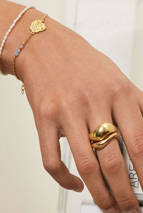 Agnete Ring - gold - Tilbehør - Helt Dilla AS