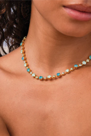 Calanthe necklace gold - Laguna Combo - Tilbehør - Helt Dilla AS