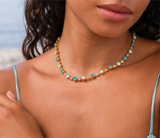 Calanthe necklace gold - Laguna Combo - Tilbehør - Helt Dilla AS