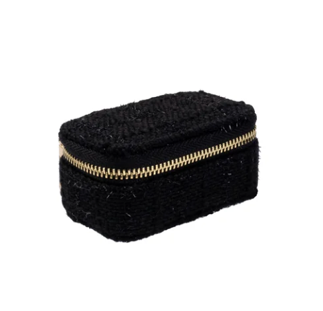 Tweed Jewellery Box Micro - black