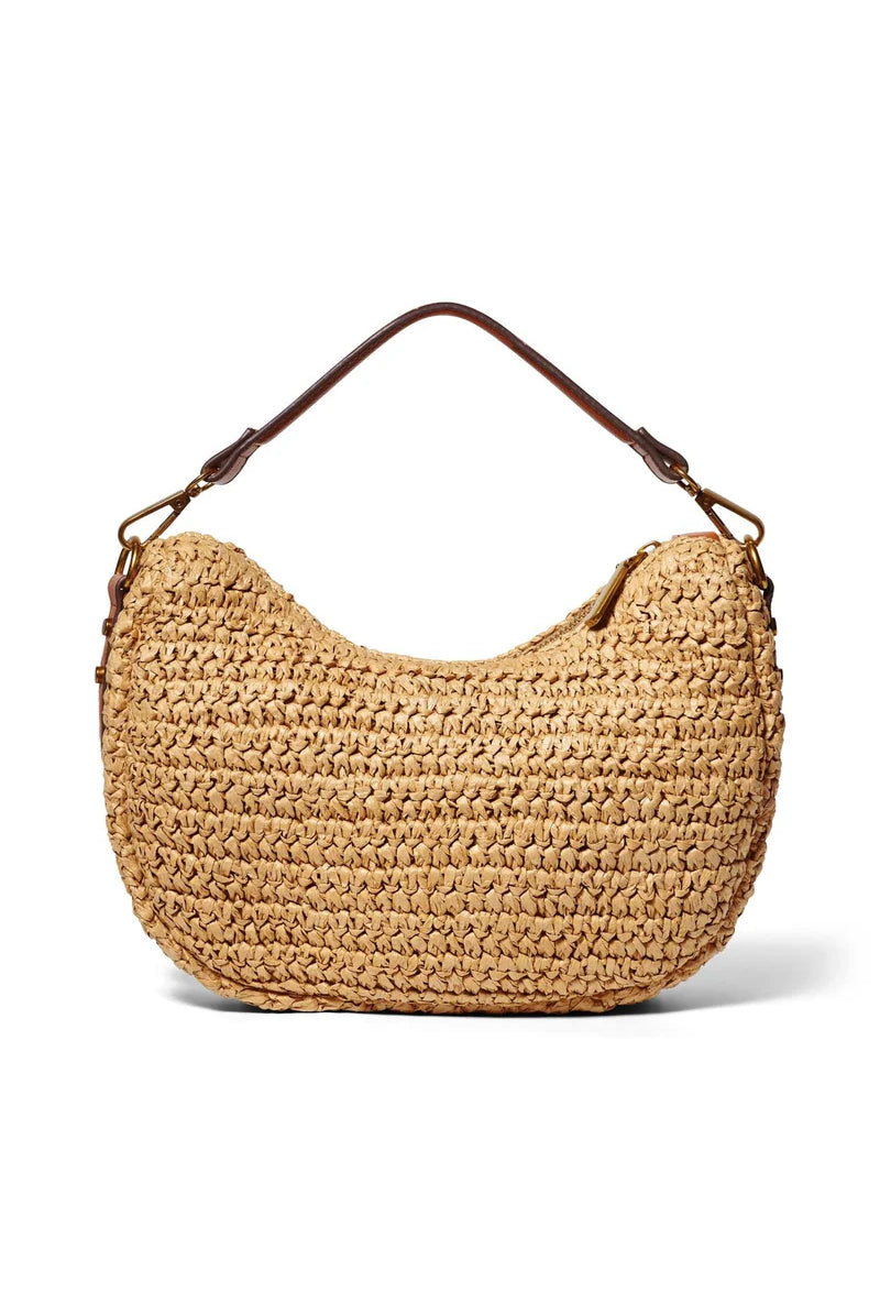 Raffia Shoulder bag - Brown - Tilbehør - Helt Dilla AS