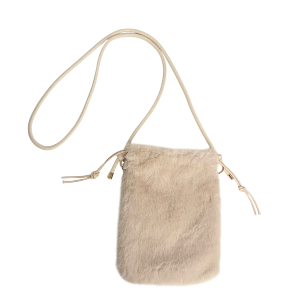 Cortina fuskepels veske - lys beige