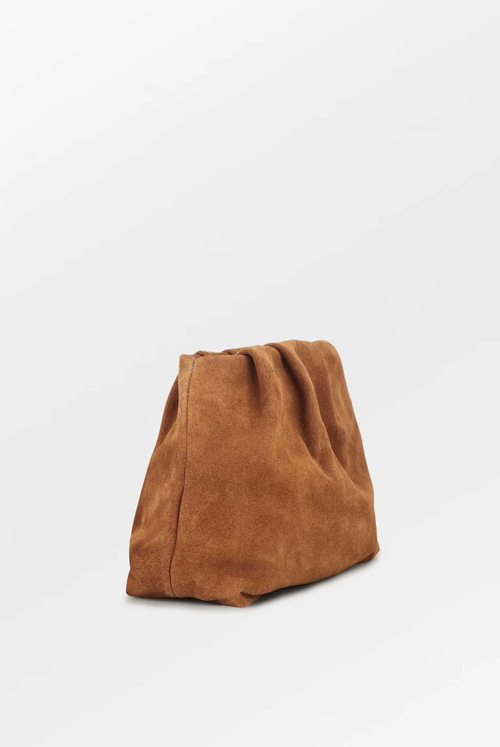 Suede Clutch Bag - Cognac Brown - Tilbehør - Helt Dilla AS