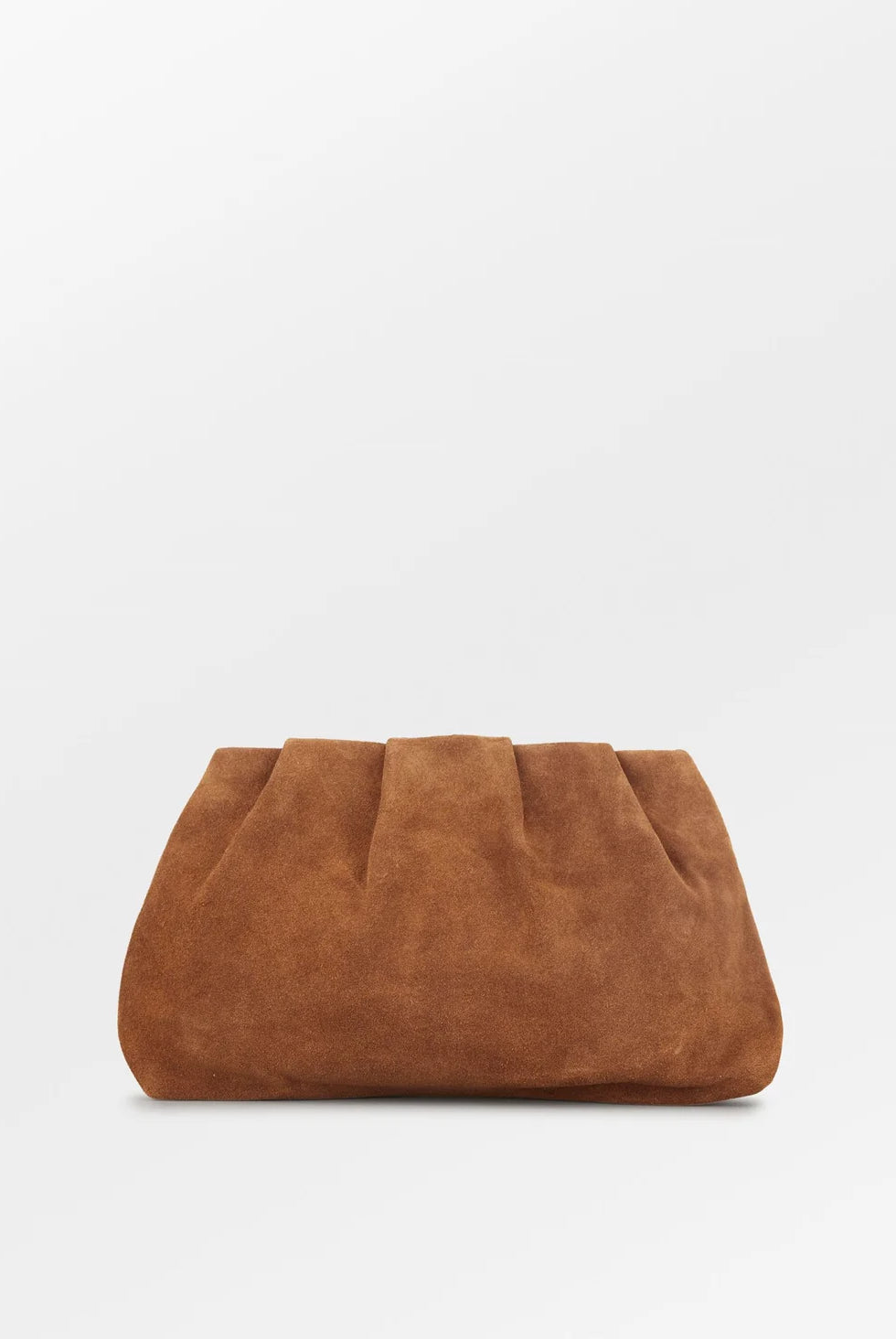 Suede Clutch Bag - Cognac Brown - Tilbehør - Helt Dilla AS