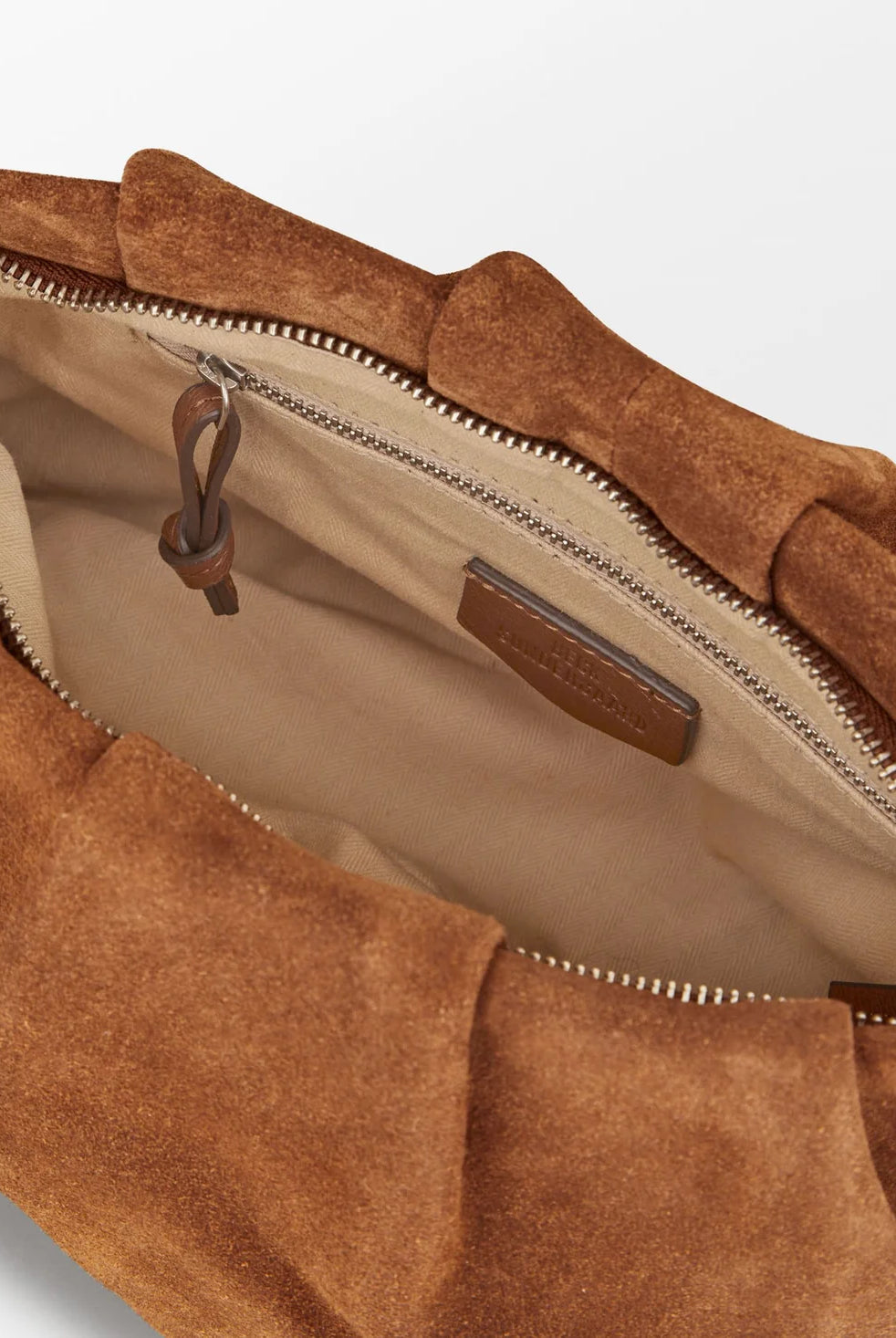 Suede Clutch Bag - Cognac Brown - Tilbehør - Helt Dilla AS