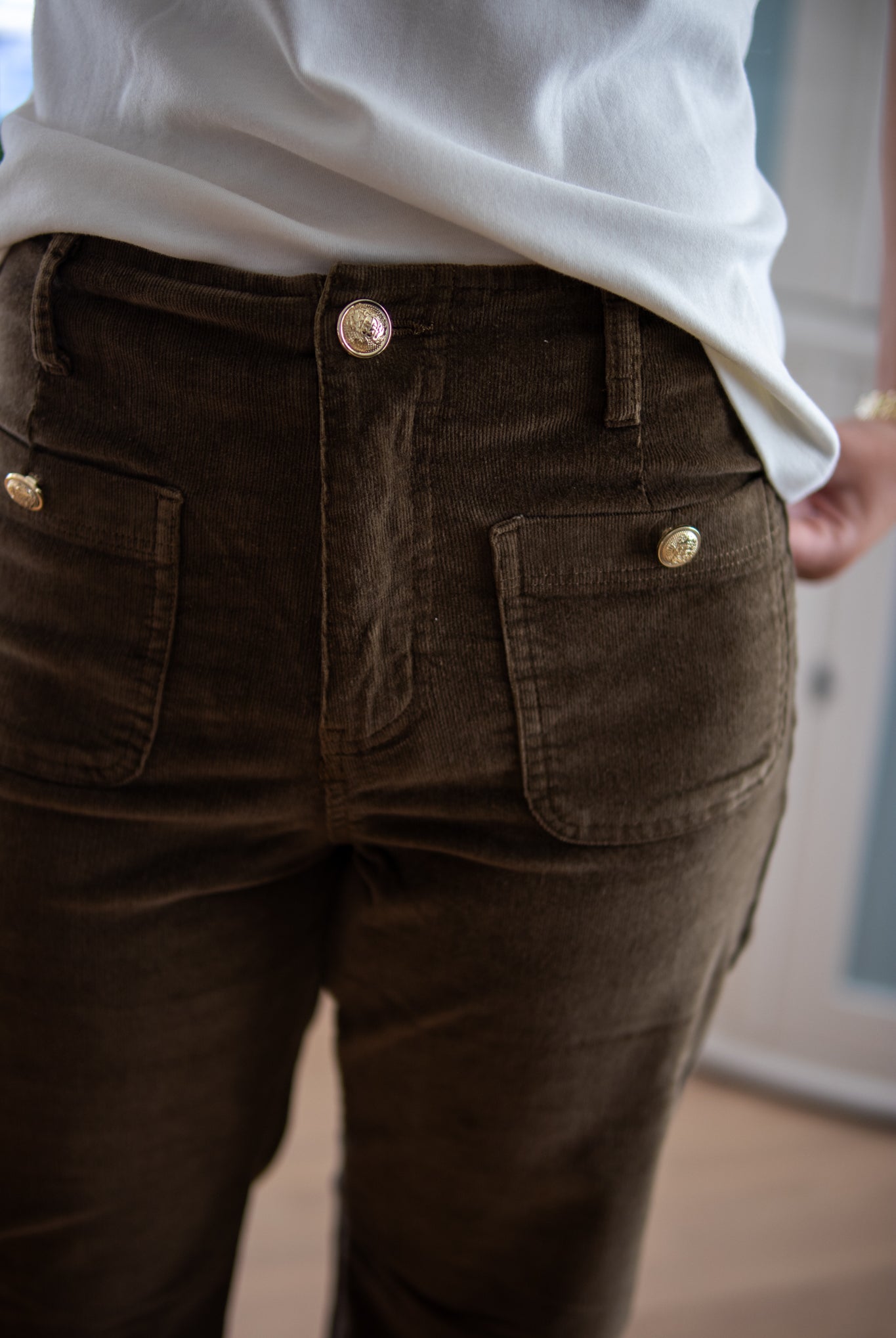 Miss Bon Cordfløyel Jeans - Brun - Bukser - Helt Dilla AS