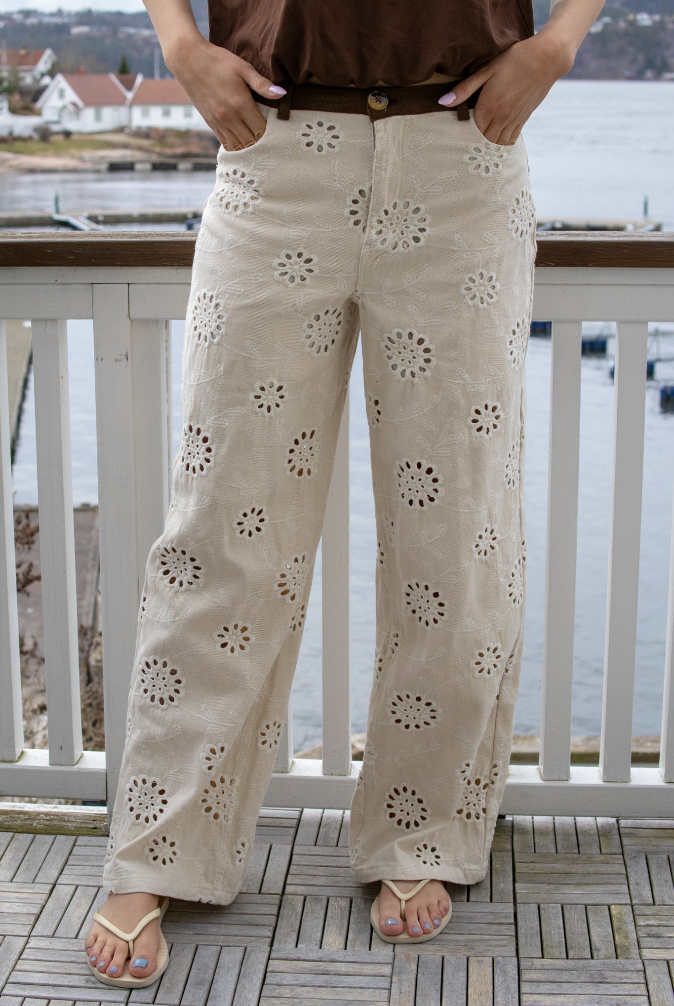 NuEnora Pants - Irish Cream - Bukser - Helt Dilla AS