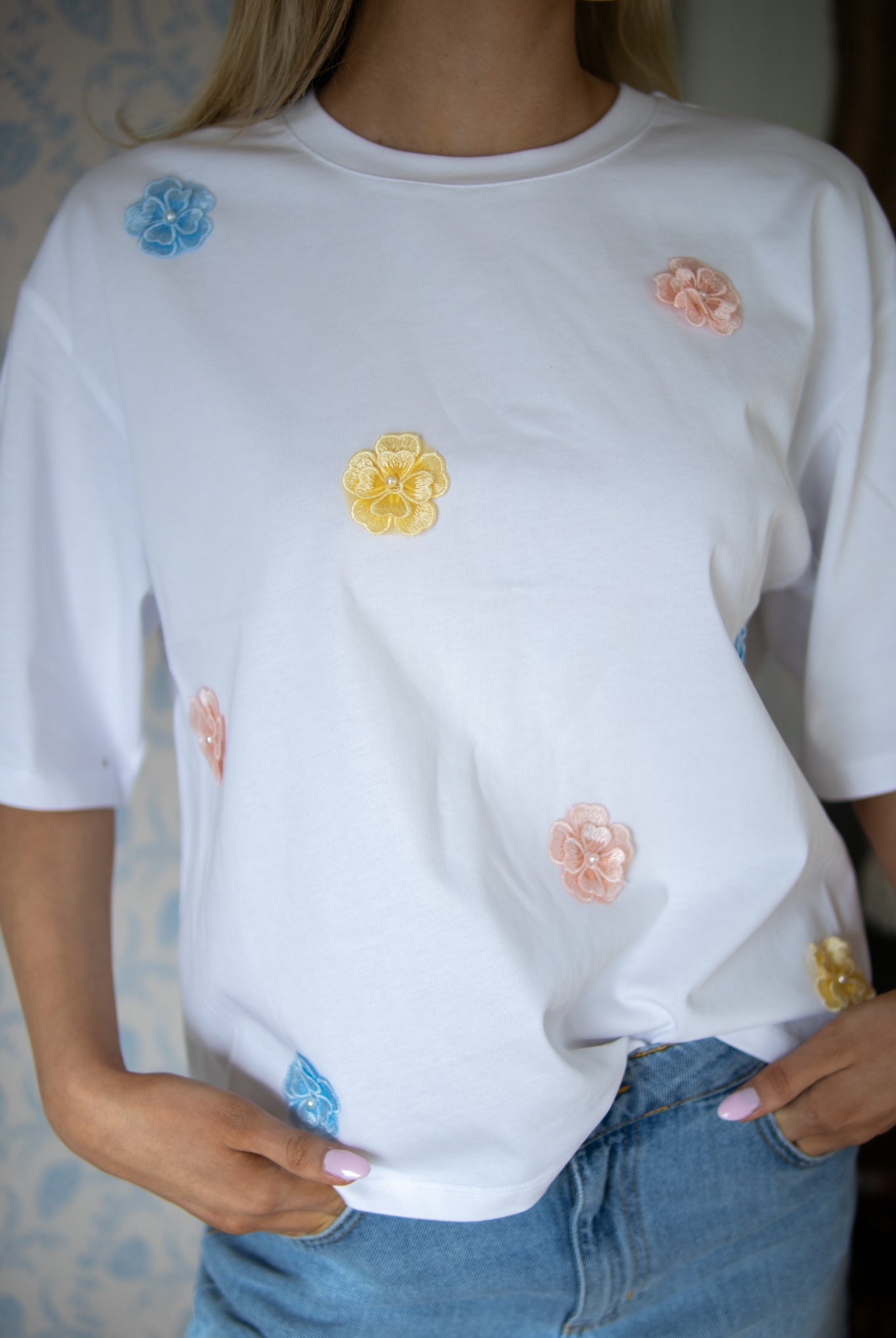 NuFleura Long T-Shirt - Skyway - T-skjorter - Helt Dilla AS