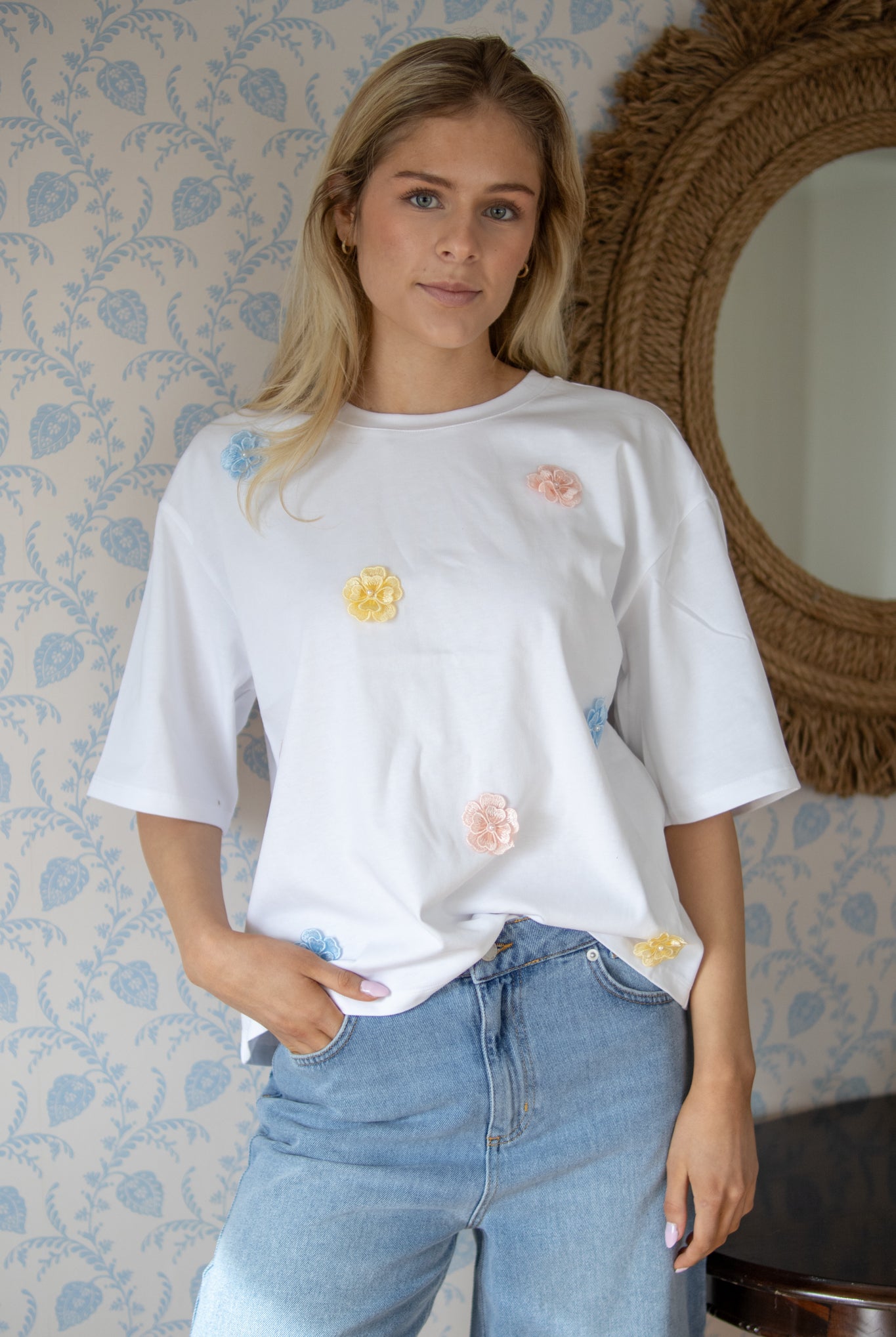 NuFleura Long T-Shirt - Skyway - T-skjorter - Helt Dilla AS