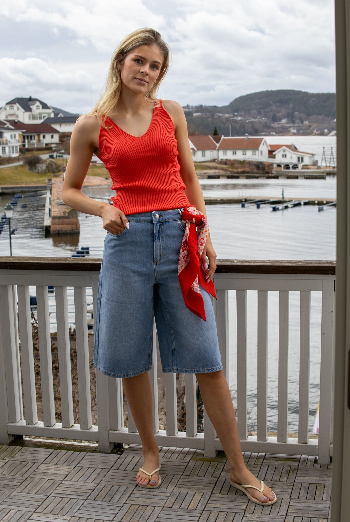 NuCerys Cropped Top - Cayenne - T-skjorter - Helt Dilla AS
