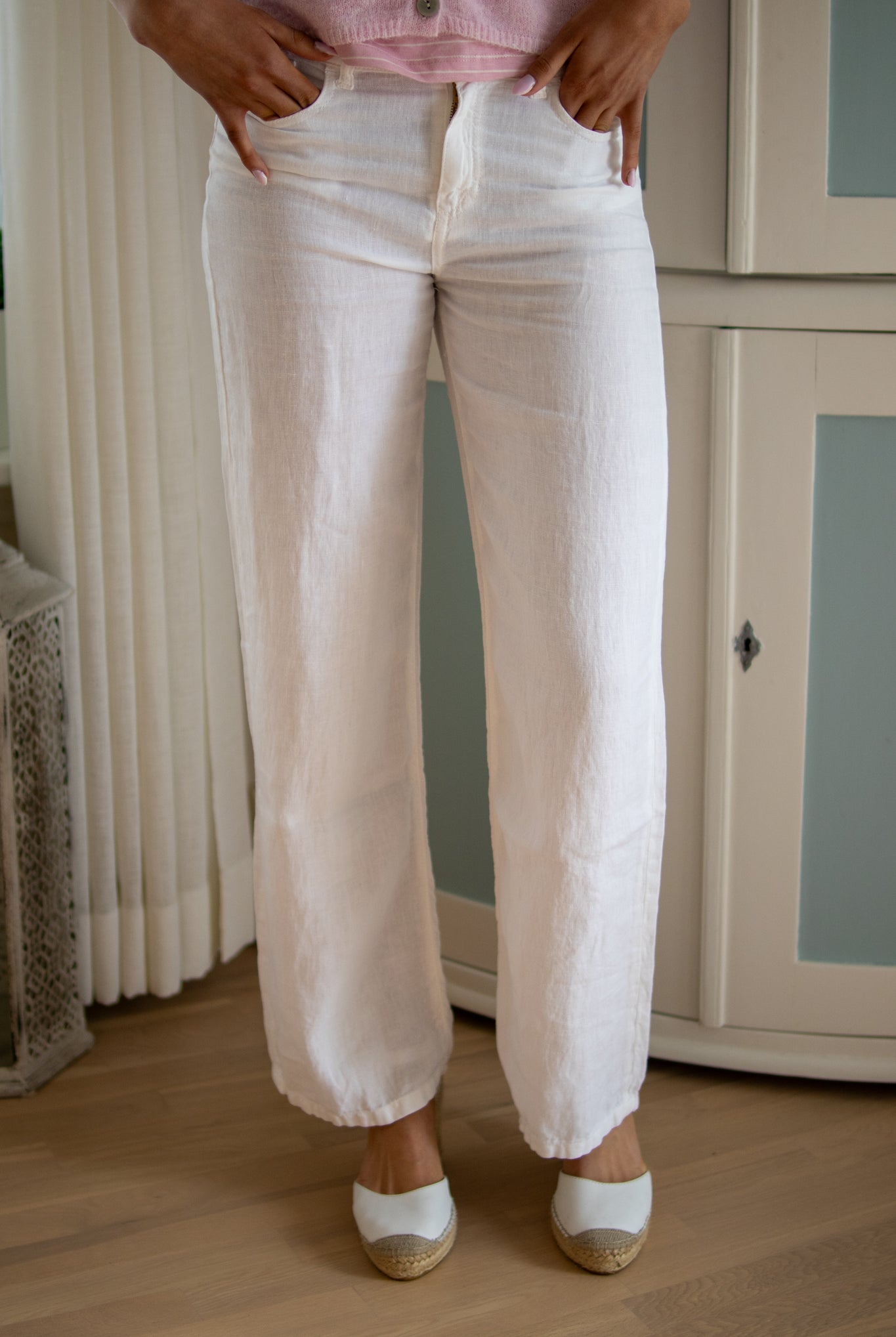 Culotte Linen - White - linbukse - Helt Dilla AS