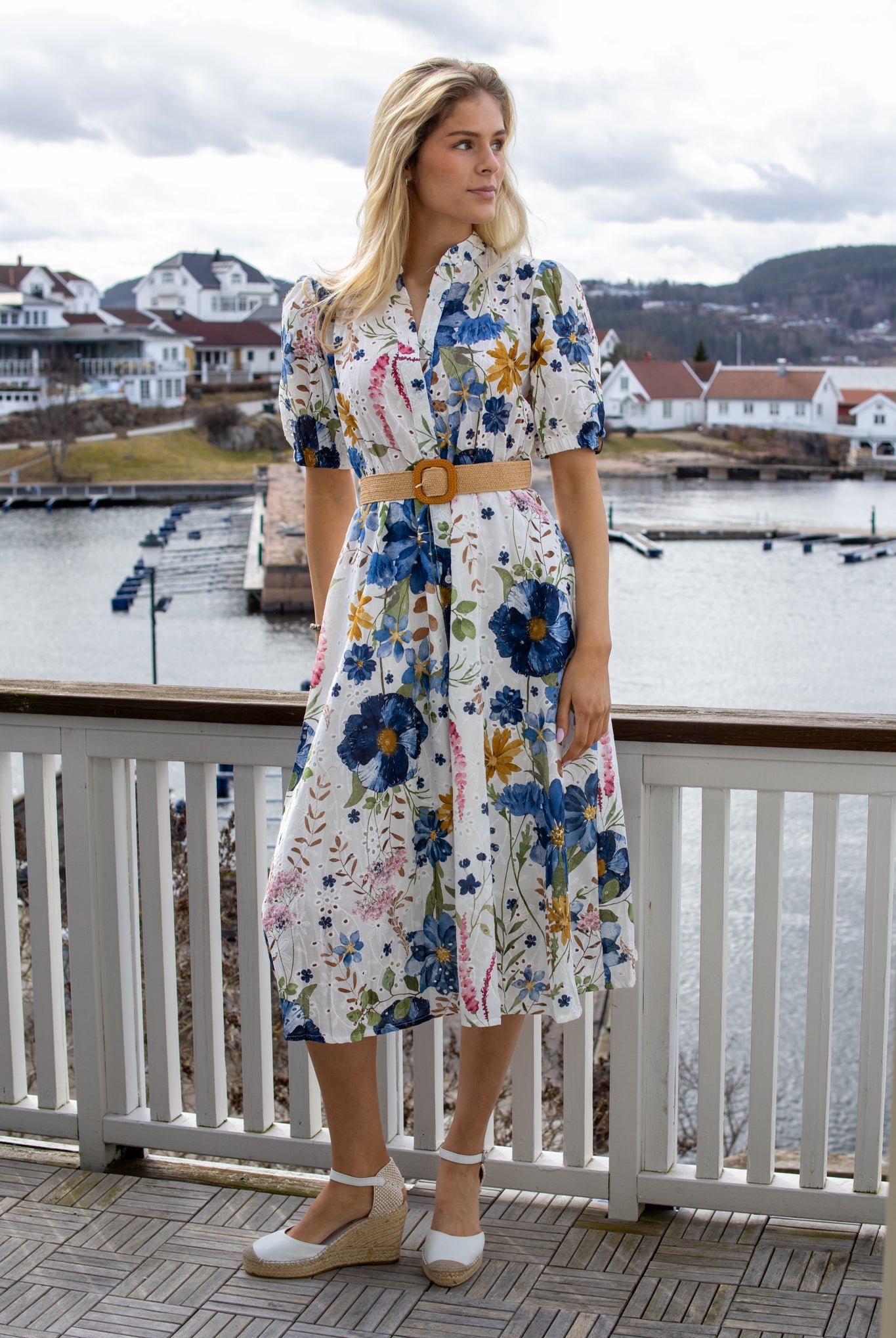 Noéline Bomullskjole - Blå/Rosa/Gul/Grønn - Kjoler - Helt Dilla AS