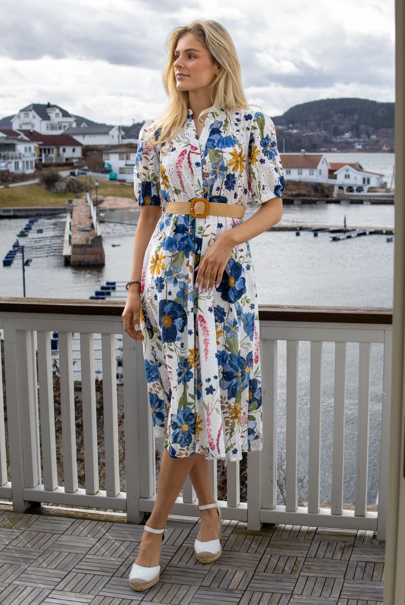 Noéline Bomullskjole - Blå/Rosa/Gul/Grønn - Kjoler - Helt Dilla AS