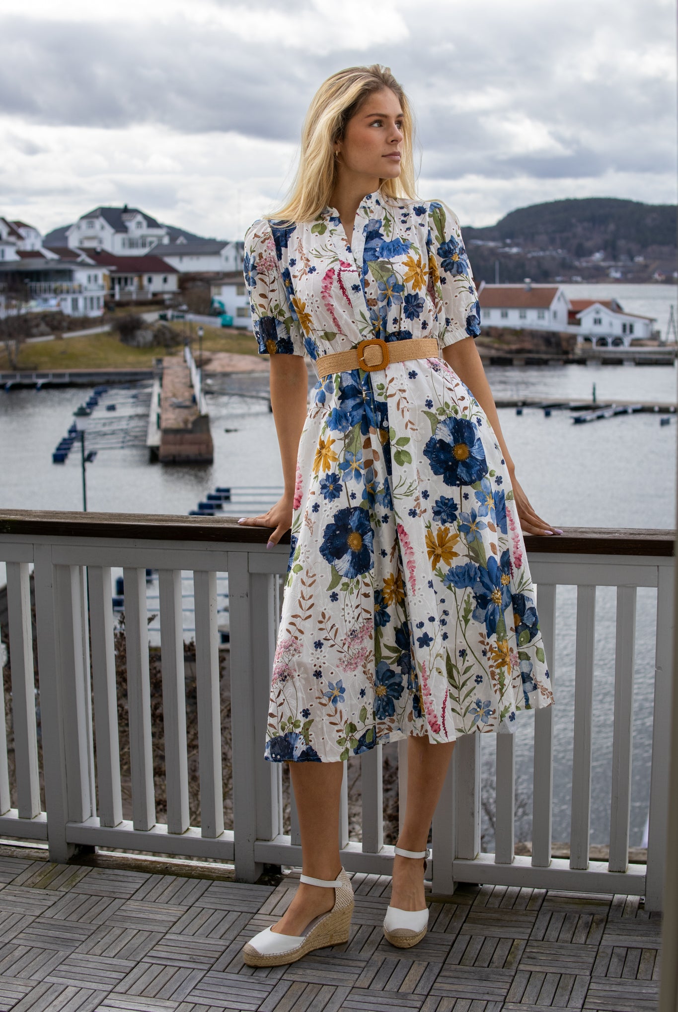 Noéline Bomullskjole - Blå/Rosa/Gul/Grønn - Kjoler - Helt Dilla AS