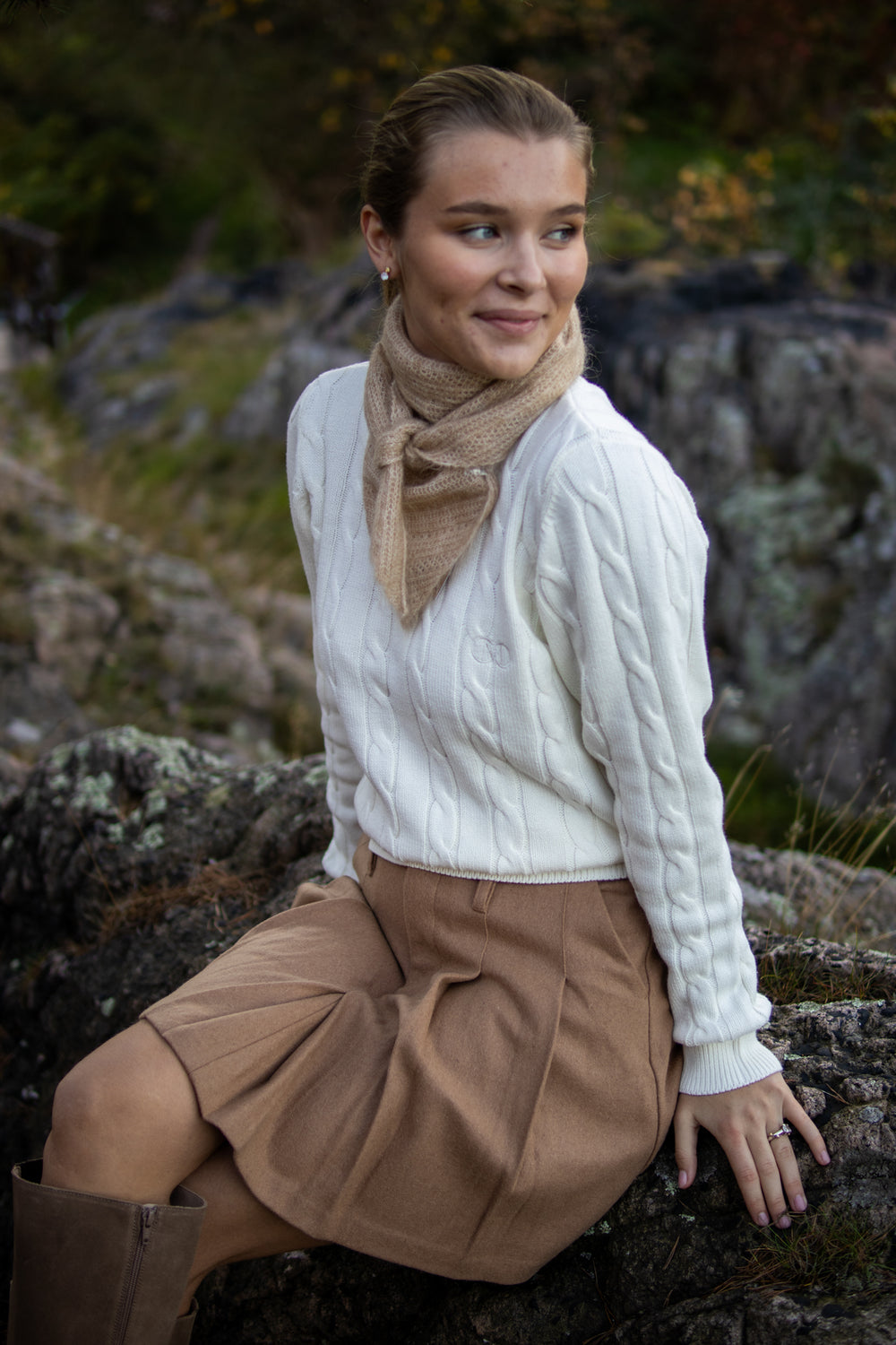 Sizze skjerf - French Oak Melange - Tilbehør - Helt Dilla AS