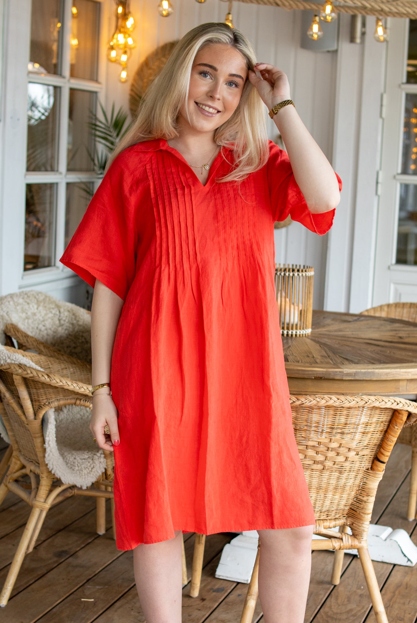 Ayla Dress - Poppy Red - Kjoler - Helt Dilla AS