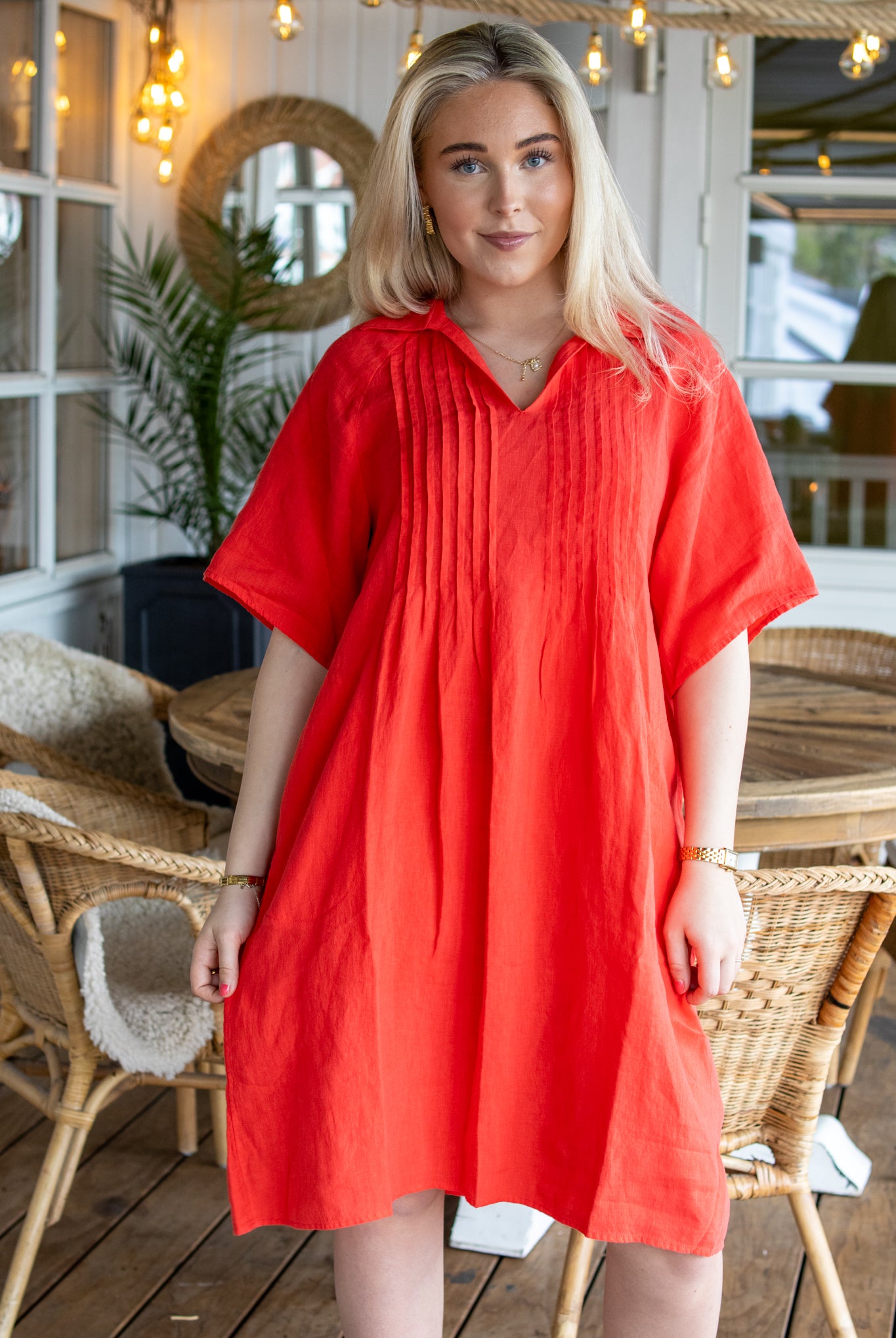 Ayla Dress - Poppy Red - Kjoler - Helt Dilla AS