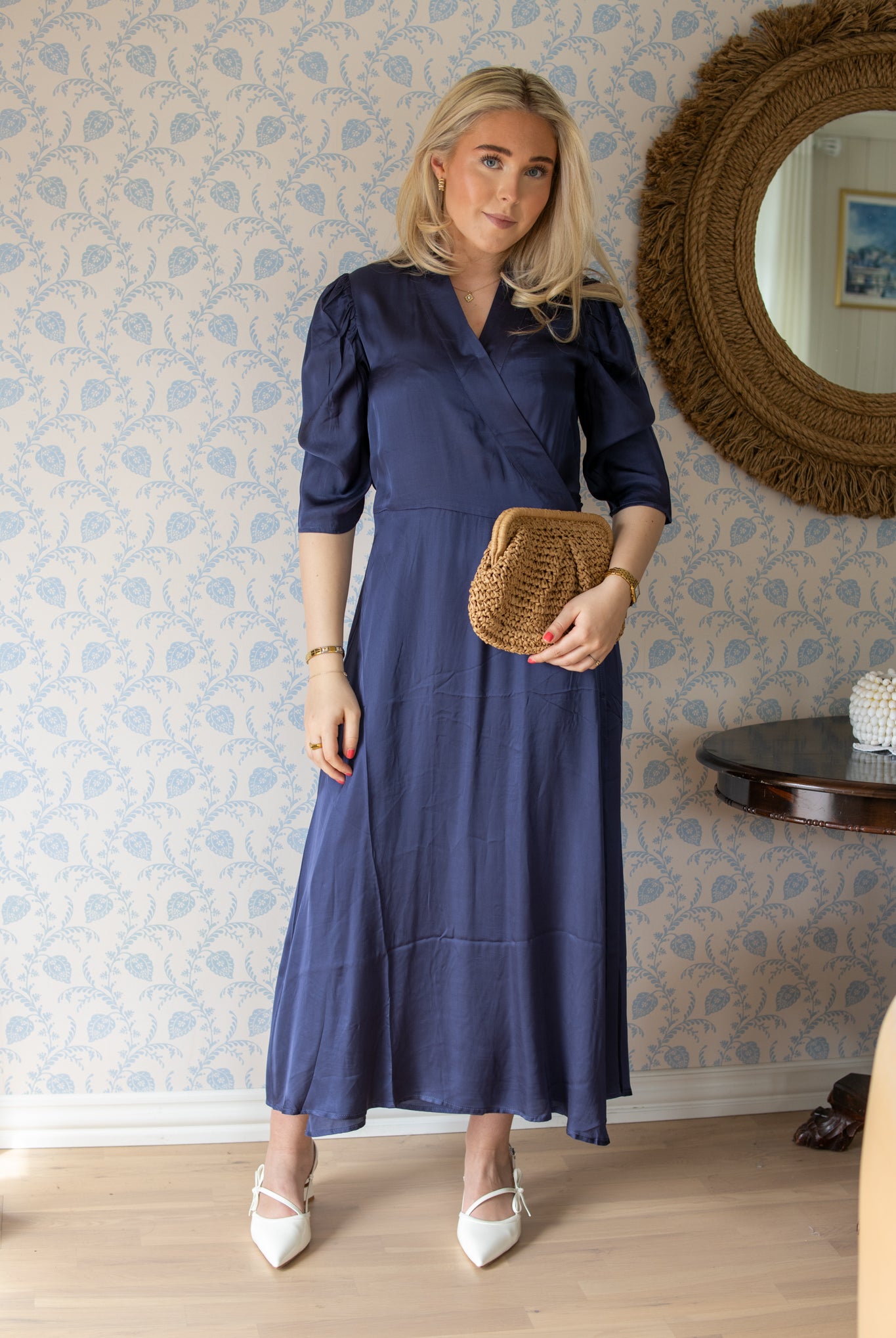Scarlett Solid Dress - Dark Blue - Kjoler - Helt Dilla AS