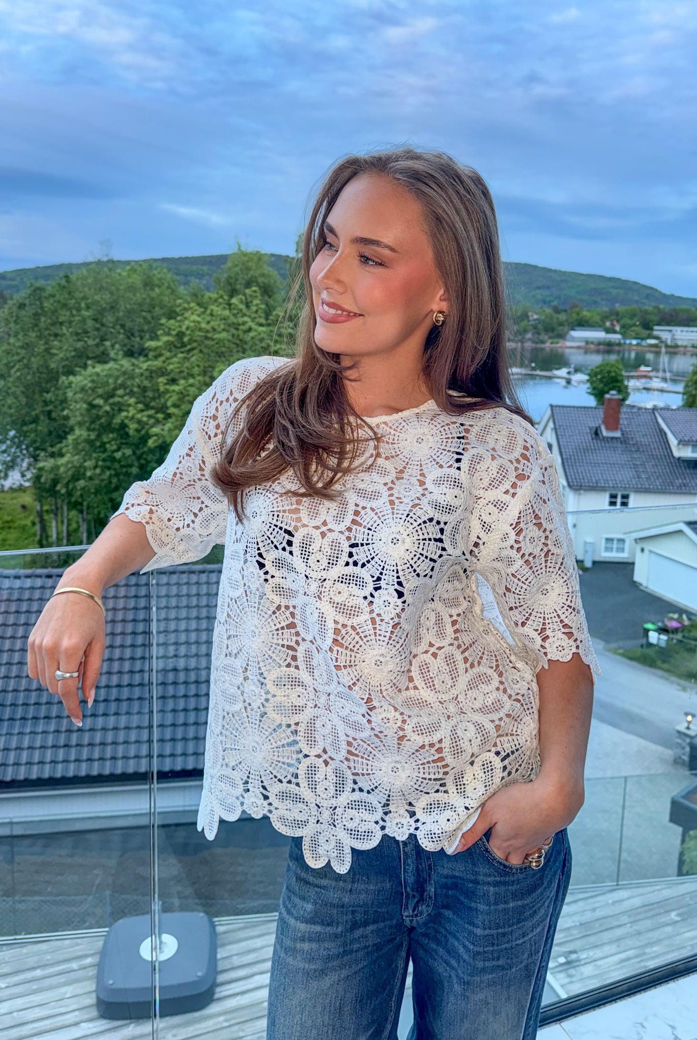 CM Vilja Blouse - Jet Stream - Topp - Helt Dilla AS