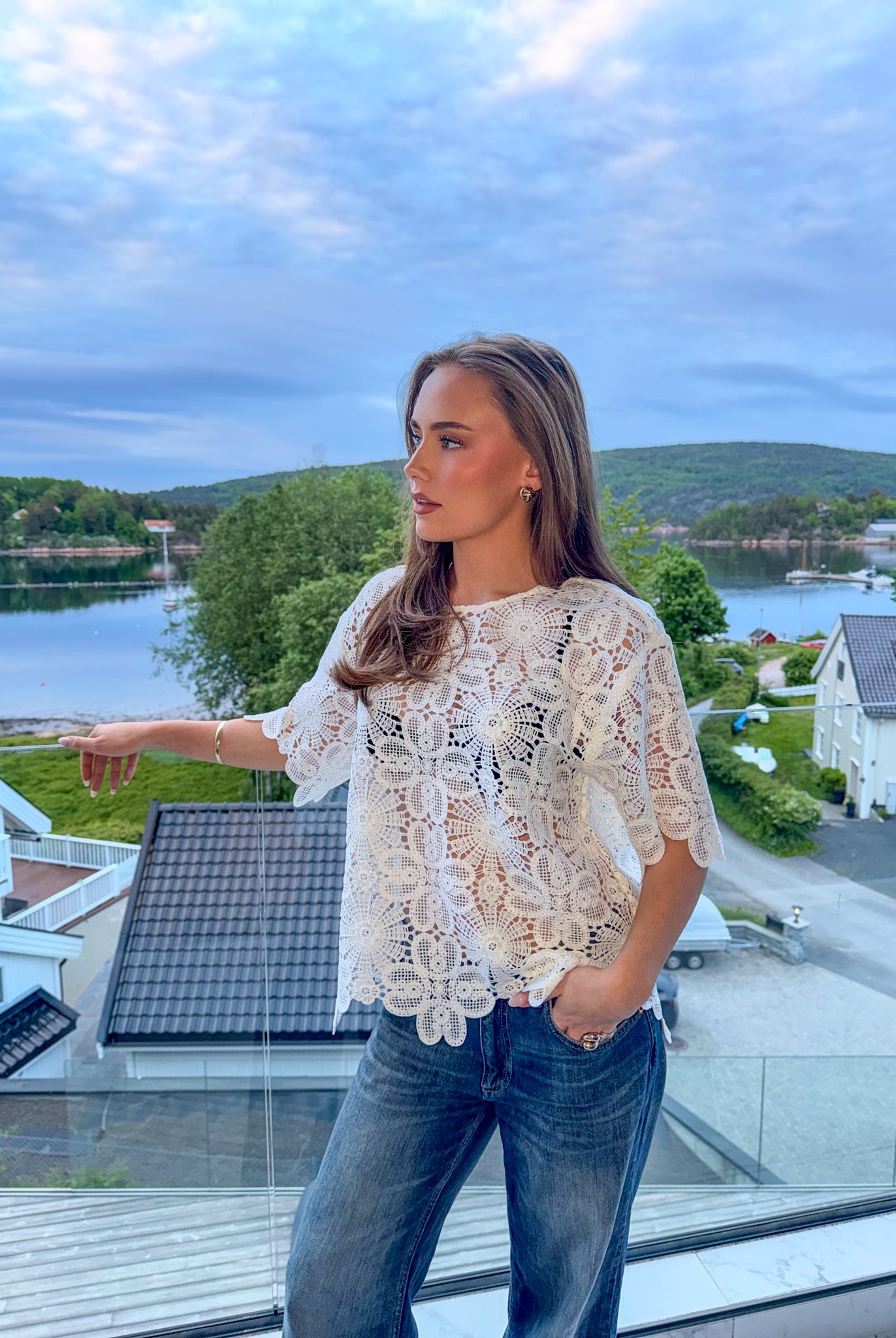CM Vilja Blouse - Jet Stream - Topp - Helt Dilla AS