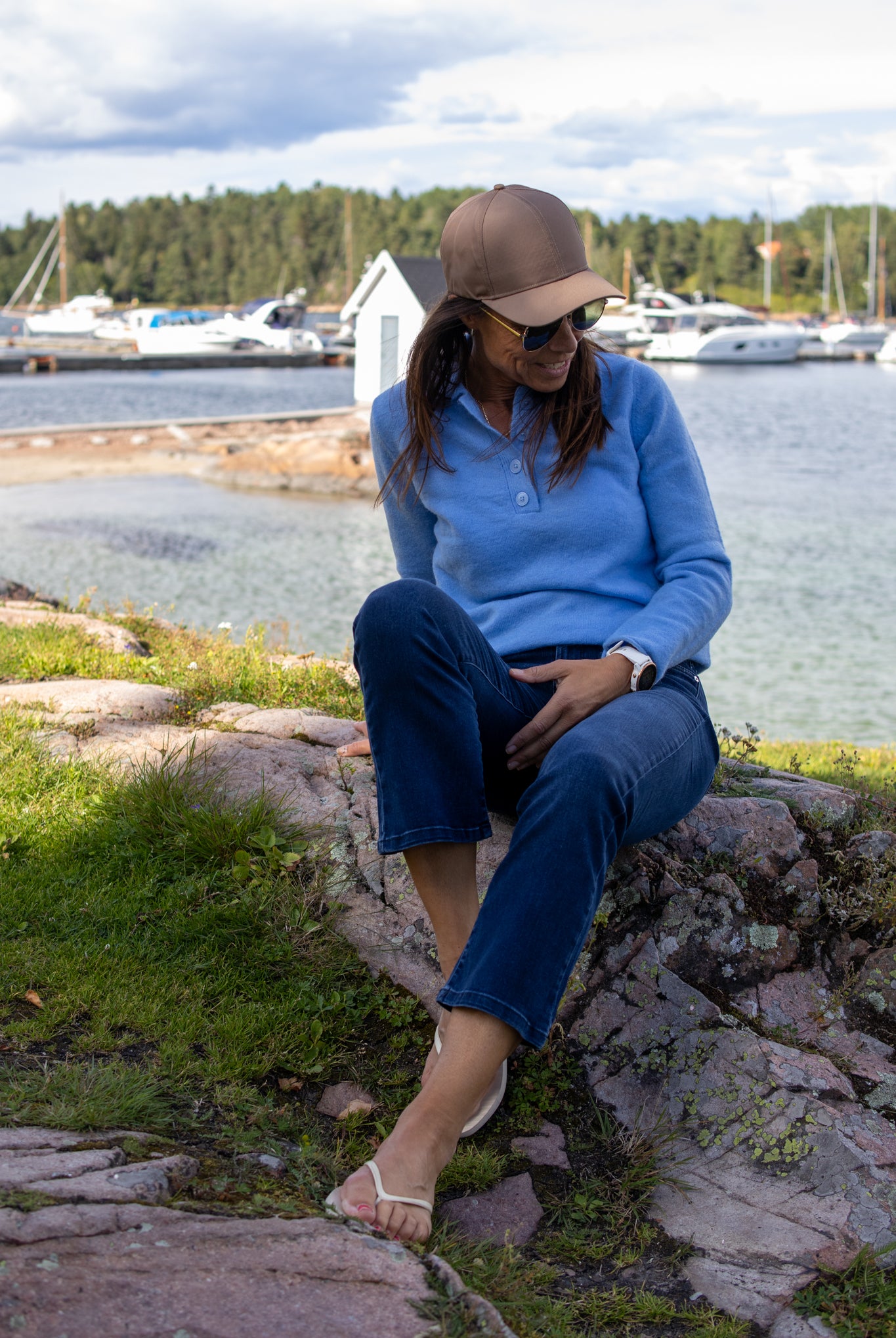 Johanna kick flare - Wash Cool Midnight Blue - Bukser - Helt Dilla AS