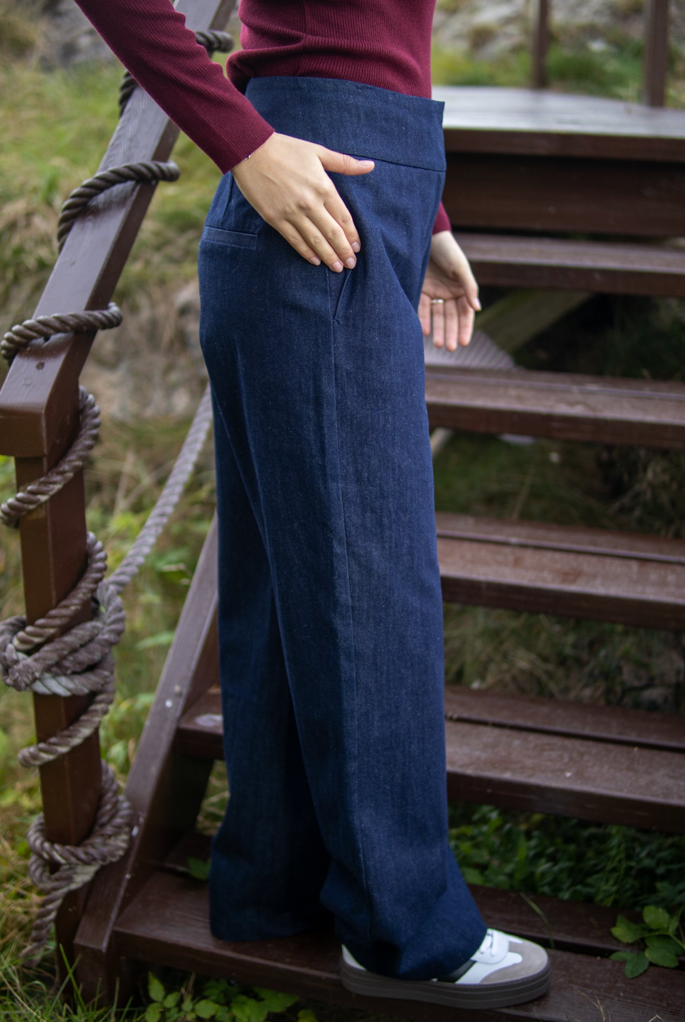 Bussy Denim Pant - Dark Blue Denim - Jeans - Helt Dilla AS