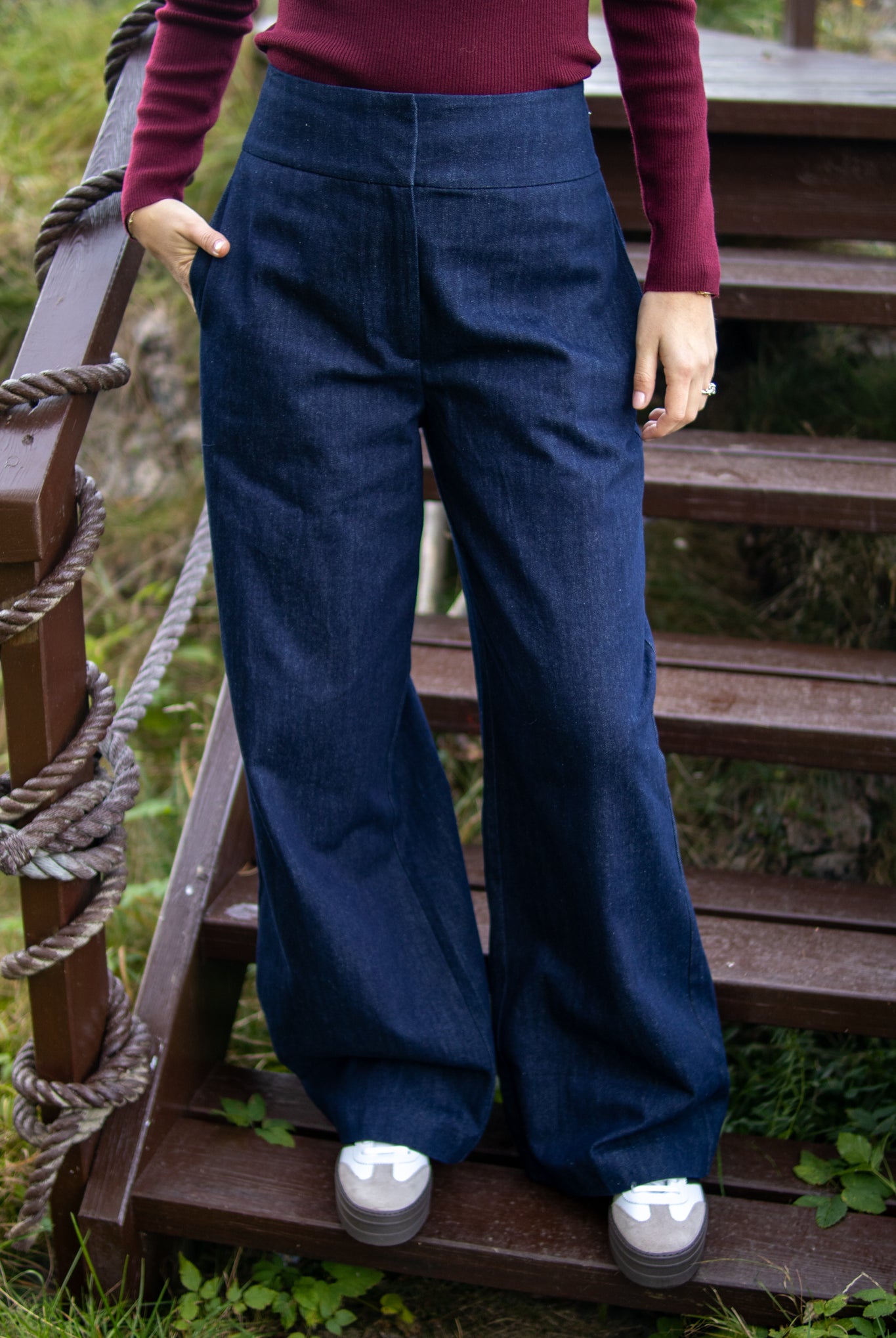 Bussy Denim Pant - Dark Blue Denim - Jeans - Helt Dilla AS