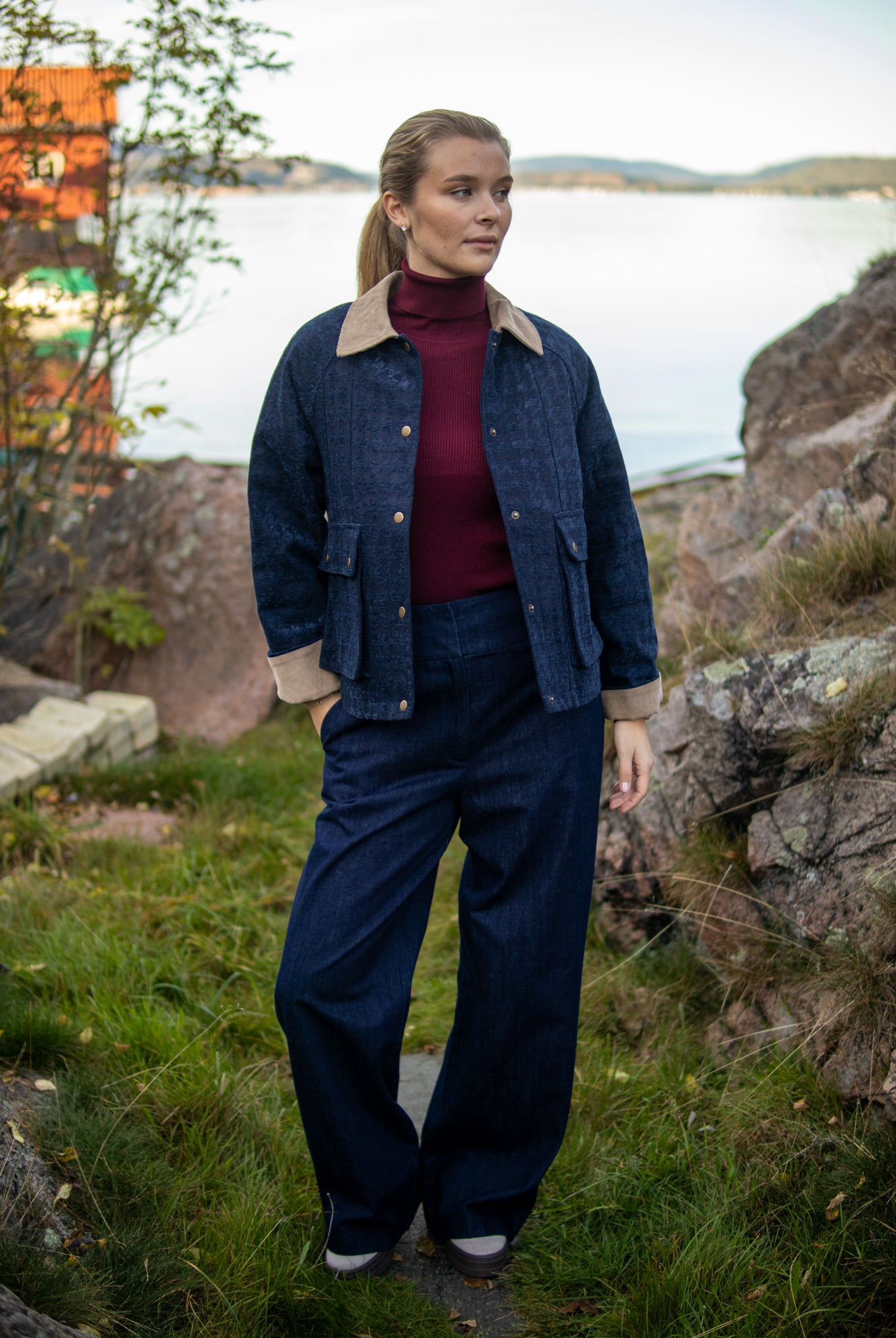 Bussy Denim Pant - Dark Blue Denim - Jeans - Helt Dilla AS